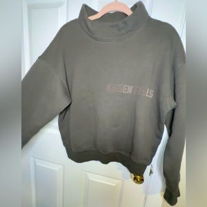 ESSENTIALS x Fear Of God Cowl Neck Olive Green Women XXS FOG